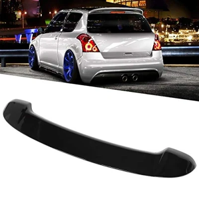 Abbildung von Schrägheckspoiler, Sport Style Heckspoiler für Suzuki Spoiler Wing, Autokofferraumspoiler Autoteile Passend Swift Mk3 2005 2010