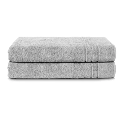 Abbildung von Komfortec Saunatuch 80x200 cm Saunatücher Set aus 100% Baumwolle, Frottee (2 St), XXL, Weich, Groß, Schnelltrocknend