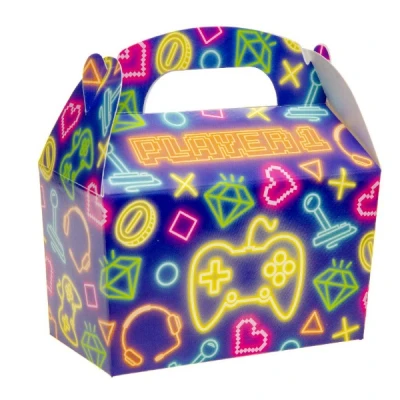 Abbildung von Handzettelbox Neon Gamer 12x12,5x6cm pro 12 Stück