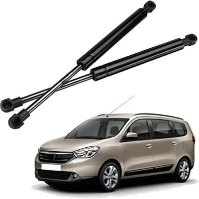 Abbildung von 2 Stück Gasdruckfedern für Dacia Lodgy MPV 2012 2017 Kofferraum Gasfeder Federn Halter Lift Unterstützung Hydraulischer Teleskoparm Stangendämpfer Zubehör