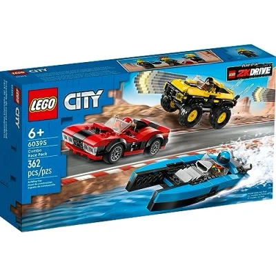 Abbildung von LEGO® City 60395 Rennfahrzeuge Kombiset Spielbausteine, (Set, 362 St., Set)