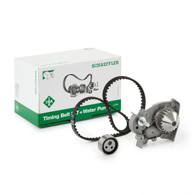 Abbildung von INA 530 0018 31 Wasserpumpe + Zahnriemensatz mit RENAULT: CLIO 1