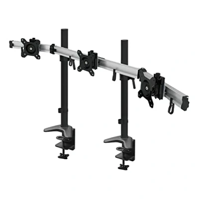 Abbildung von HFTEK 3 Fach Monitorarm Tischhalterung für Bildschirme von 15 27 Zoll mit VESA 75/100 (MP230C 90N)