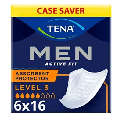 Abbildung von Tena Men Level 3, Einlagen für Männer mit mittlerer Blasenschwäche / Inkontinenz, 6er Pack (6 x 8 Stück)