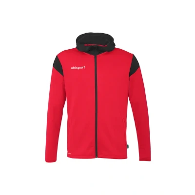 Abbildung von uhlsport Fußball Squad 27 Track Hood Jacke Unisex Trainings Sport Sweat Shirt mit Kapuze und Stehkragen