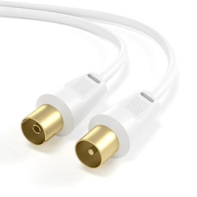 Abbildung von JAMEGA Antennenkabel HDTV Full HD 135db 75 Ohm Koaxialkabel 4K UHD Koax Steck SAT Kabel, TV Koax, (1250 cm)