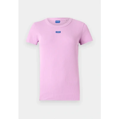 Abbildung von HUGO EASY TEE Tshirt basic, Damen, Größe: XS, Light/pastel pink