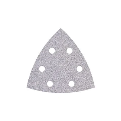 Abbildung von wolfcraft 5 Haft Schleifblätter für Farbe und Lack, 95 mm I 1167000 Körnung 180 Schleifpapier Delta Schleifer universell einsetzbar, hohe Standzeit