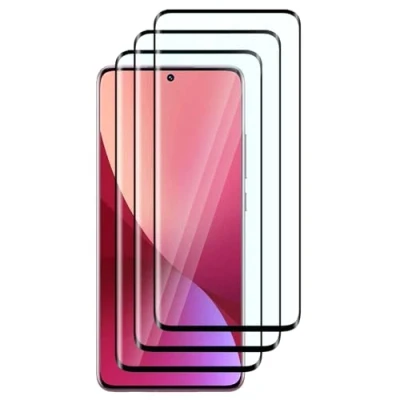 Abbildung von FWKDWHPH [3 Stück Temperglas Schutzfolie für Xiaomi 12/12X,3D Volle Bedeckung,9H Härte,kratzfest,blasenfrei,HD Displayschutz