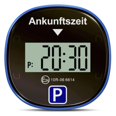 Abbildung von Gooofly Chrono Pro Elektronische Parkscheibe Automatische Elektrisch Mit Zulassung Auto Parkuhr Digitale 3 Zeitmodi (2, Dunkelgold)