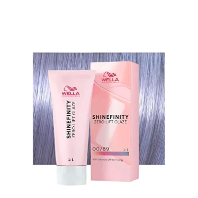 Abbildung von Wella Shinefinity Blue Booster 00/89 Cendrè Pearl 60 ml semi permanente Farbreflexion