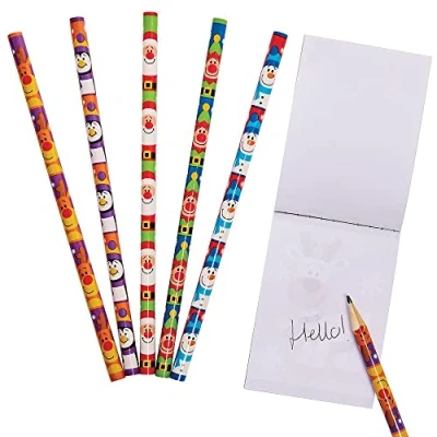 Abbildung von Baker Ross FX405 Großpackung Bleistifte &quot;Weihnachten&quot; 15 Stück, Kleine Adventskalendergeschenke für Kinder, Nikolaus Geschenke Kinder