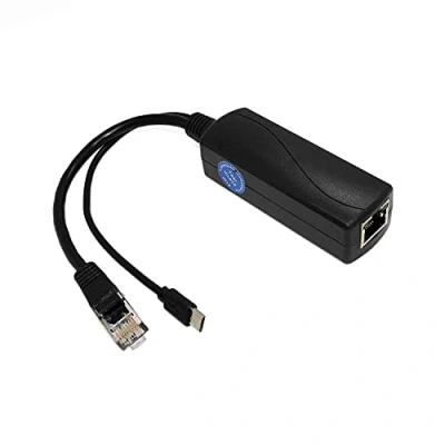 Abbildung von REVODATA Gigabit Micro USB PoE Splitter 5V/3A, 48V zu 5V/3A Ausgang, IEEE802.3af/at Aktiv 10/100/1000Mbps, Adapter für Pi 3B/3B+/Micro Gerät (USB0503G)
