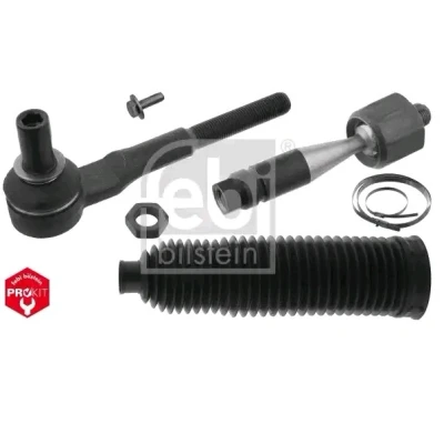 Abbildung von febi BILSTEIN 49041 Spurstange Vorderachse rechts mit Mutter, Schraube, Schellen, Lenkmanschetten Plus AUDI: A4 B7 Avant