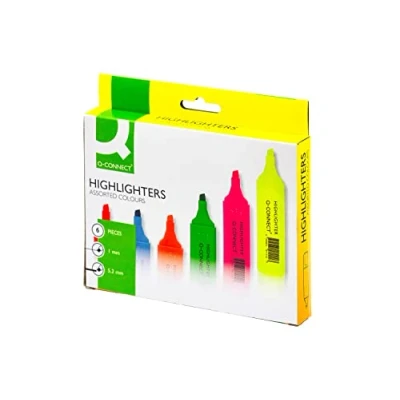 Abbildung von Connect Textmarker Keilspitze 2 5 mm VE=6 Stück sortiert