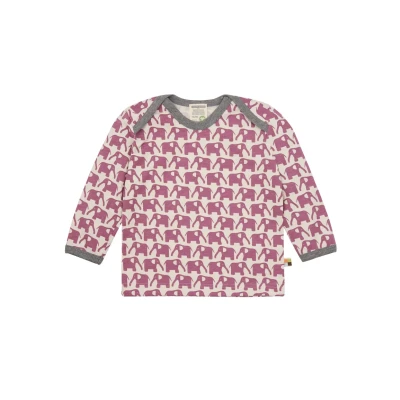 Abbildung von Shirt Langarm mit Elefanten Print, GOTS Zertifiziert