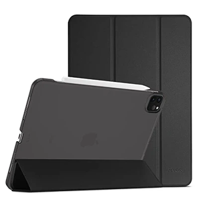 Abbildung von ProCase Hülle für iPad Air 13 Zoll M2 2024 /iPad Pro 12.9 (6/5/4/3 Gen) Dreifach Schutzhülle, Ultra Dünn Smart Case Cover 13&quot; (M2) 2024/ 12,9 2022/2021/2020/2018 Schwarz