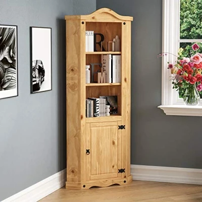 Abbildung von Vida Designs Büro Bücherregale, Künstlich Gealtertes Gewachstes Pinienholz, Pinie, Standard