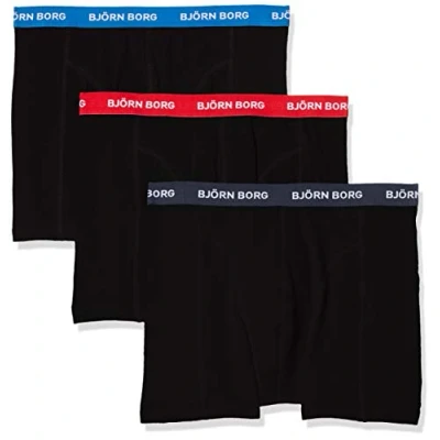 Abbildung von Björn Borg Shorts Contrast Solids 3 PACK Panties, Herren, Größe: XL, Black