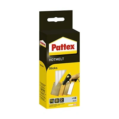 Abbildung von Pattex Heißklebepistole Holtmelt Heißklebesticks transparent, 25