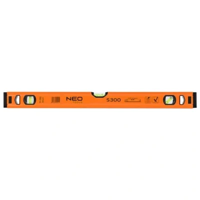 Abbildung von NEO TOOLS Aluminium Wasserwaage gesicherte Libelle, m Genauigkeit 0,5 mm/m Genauigkeit, hoch präzise geschliffen mit 3 Blase 40 180 cm