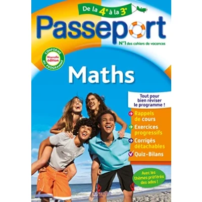 Abbildung von Passeport Maths de la 4e à 3e Cahier vacances 2024