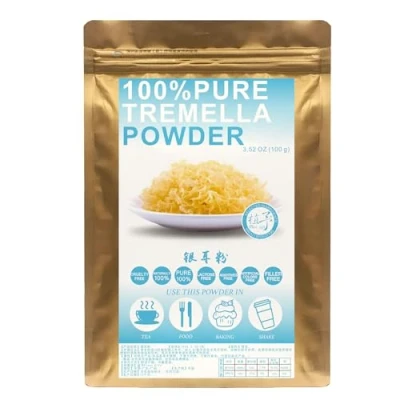 Abbildung von Plant Gift 100% Pure Tremella Powder 银耳粉 Natürliches Mehl, Großes Aroma für Getränke, Smoothie, Joghurt, Backen, Kekse, Kuchen und Nicht GVO Pulver, Kein Füllstoff 100G/3.25oz