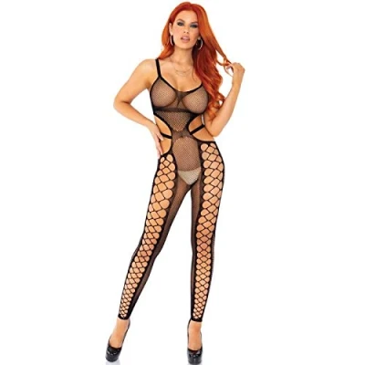 Abbildung von Leg Avenue Bodystocking Netz schwarz
