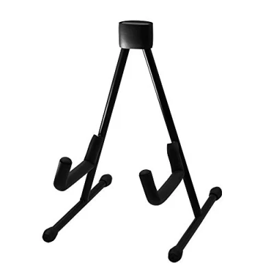 Abbildung von Rayzm Ukulele Ständer, A Frame Tragbares Kleines Metallstativ für kleine Standardinstrumente (Sopran/Konzert/Tenor &amp; Mandoline), flach zusammenklappbar Transport und Lagerung