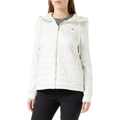 Abbildung von Tommy Hilfiger Damen Daunenjacke Leicht, Beige (Weathered White), L
