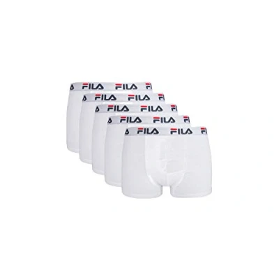 Abbildung von Fila FU5016/5 Herren Boxershorts, M, Weiß, 5 Stück