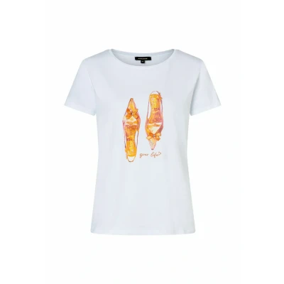 Abbildung von More &amp; Placement Print Tshirt print, Damen, Größe: 36, White