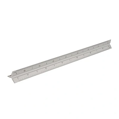 Abbildung von Lineal Dreikantlineal 300 mm aus Aluminium
