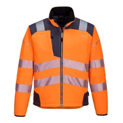 Abbildung von Portwest PW3 Warnschutz Softshelljacke, Größe: M, Farbe: Orange/Schwarz, T402OBRM