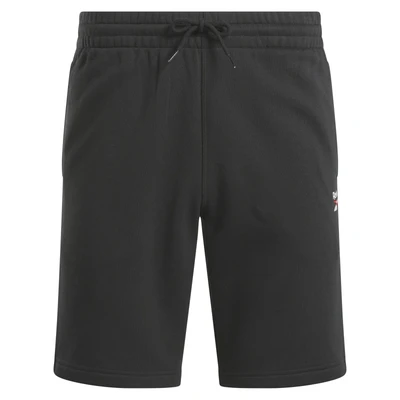 Abbildung von Reebok Identity Small LOGO Short kurze Sporthose, Herren, Größe: Large, Black/white/vector red