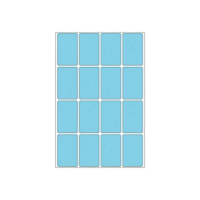 Abbildung von HERMA 2453 Vielzweck Etiketten, 512 Stück, 25 x 40 mm, 16 pro Bogen, selbstklebend, Haushaltsetiketten zum Beschriften, matt, blanko Papier Klebeetiketten Aufkleber, blau