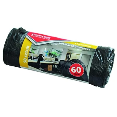 Abbildung von Müllbeutel Büro 60L Schwarz 58x70cm 1 Stk.