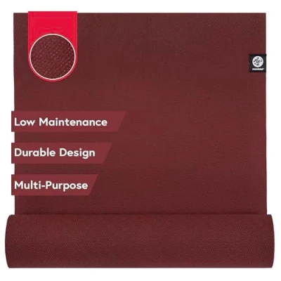 Abbildung von Manduka X Yogamatte, leicht zu tragen, für Damen und Herren, rutschfest, Kissen Gelenkunterstützung Stabilität, 5 mm dick, 180 cm, Verve