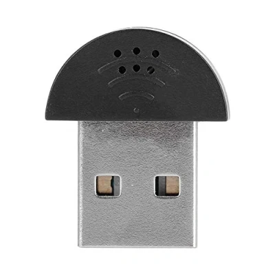 Abbildung von Sxhlseller USB Mikrofon 360 Omnidirektionales Plug &amp; Play Geräuschunterdrückung für PC Mac Skype/Chat/Hochleistungsmikrofon(Schwarz)