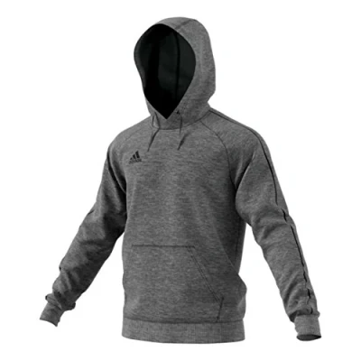 Abbildung von adidas Performance CORE Kapuzenpullover für Kinder, Größe: 128, Grey/black