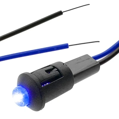 Abbildung von BeMatik Pilot LED Licht 8mm 12VDC Leuchtmelder blau Farbe