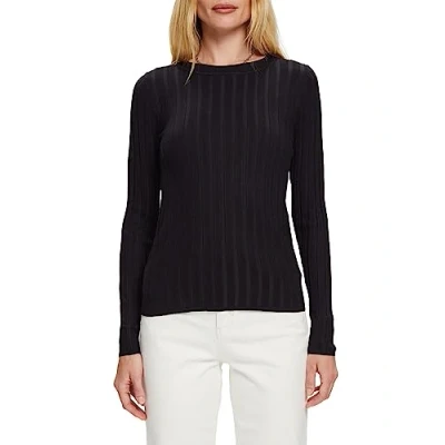 Abbildung von edc by Esprit F SUS Basic Strickpullover, Damen, Größe: XS, Black