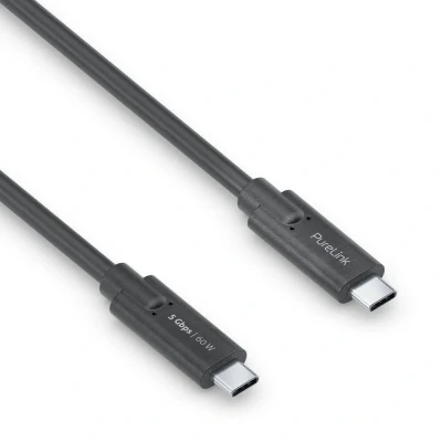 Abbildung von PureLink USB C auf Kabel, 3.1 Gen 1 mit 5 GB/s Datenübertragung, schwarz, 2,00m