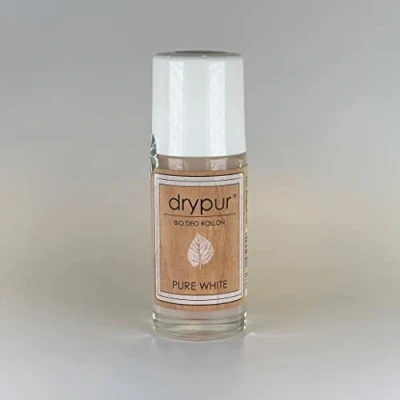 Abbildung von drypur BIO Deo Rollon PURE WHITE 100% natürlich ohne Aluminium, Alkohol oder künstliche Zusätze Naturkosmetik Deodorant im Roller vegan Parabene und Silikone