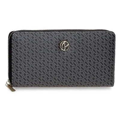 Abbildung von Pepe Jeans Megan Geldbörse mit Kartenfach, Schwarz, 19,5 x 10 2 cm, Talla única, Brieftasche Kartenfach