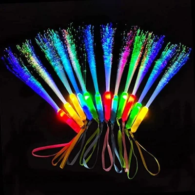 Abbildung von Senhui 12 Leuchtstäbe Partyzubehör, 3 Modi Farbe blinkende LED Lichtstäbe Glow in the Darkness Stick Partyzubehör
