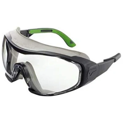 Abbildung von Univet 6X1.00.00.00 Vollsichtbrille &quot;6X1&quot; mit klarem Glas in dunkelgrau/grün
