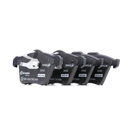Abbildung von BREMBO P 24 077X Bremsbelagsatz exkl. Verschleißwarnkontakt ohne Zubehör VOLVO: V60 I, V70 3, S80 II, FORD: S Max Mk1, Galaxy Mk2 MPV