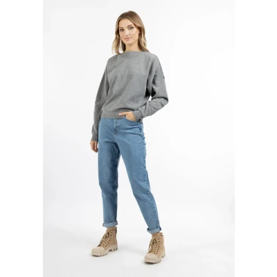 Abbildung von Dreimaster Sweatshirt, Damen, Größe: Large, Grau melange
