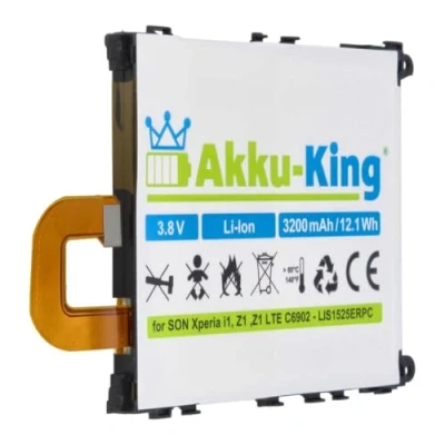 Abbildung von Akku King kompatibel mit Sony LIS1525ERPC Li Polymer 3200mAh für Xperia i1, Z1, Z1 LTE, C6902, C6903, C6943, Honami, Honami Maki, L35H